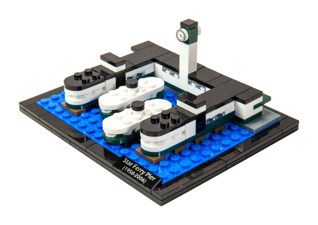 Tiny Block B02 Hong Kong Star Ferry Terminal Diorama Building Blocks, 170 Pieces