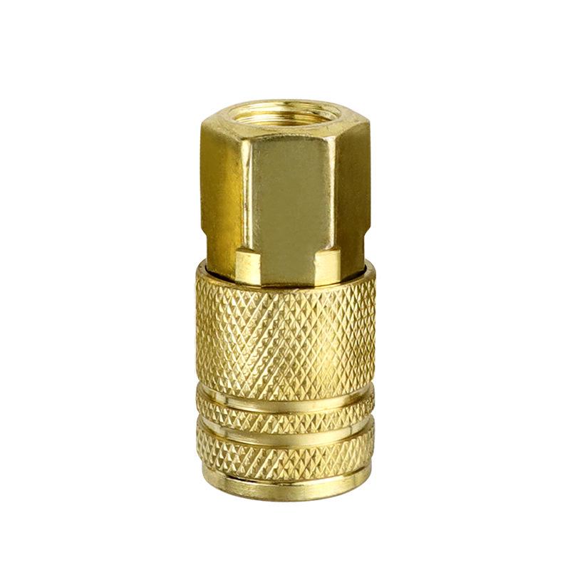Male Connector with Internal & External Threads for Pneumatic Tools - Air Compressor Hose Adapter