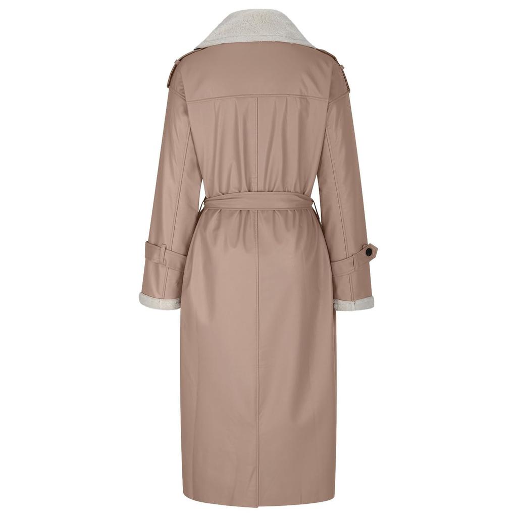 Damenmode Casual Herbst und Winter Double Wear Stehkragen Revers Jacke