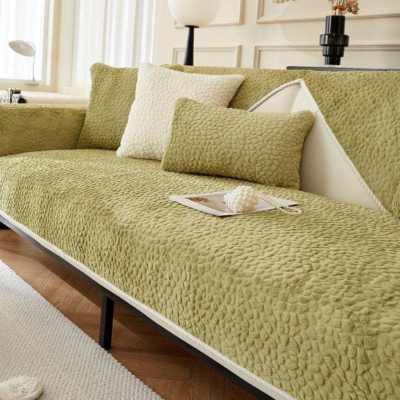 

Подушка для дивана, зимняя плюшевая утолщенная зимняя подушка, однотонная, простая, современная, нескользящая ткань для чехла на диван 70*120cm