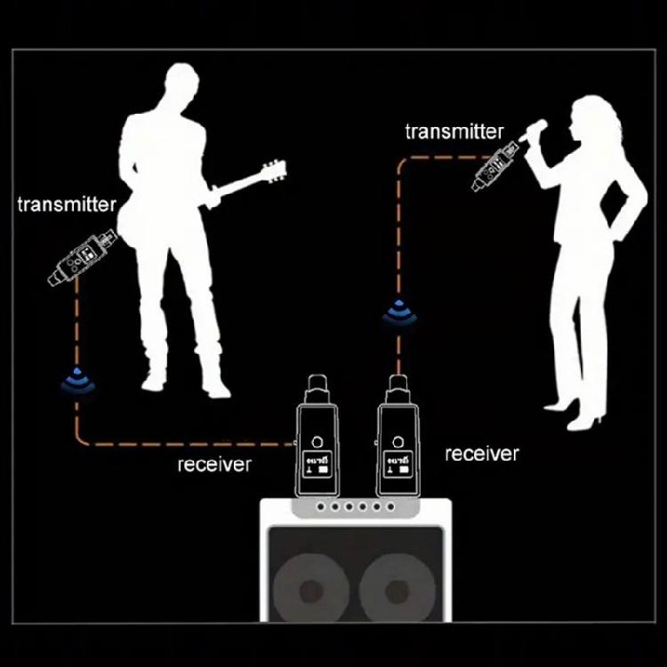Convenient Wireless Microphone System Converter Built in 1000MAh Battery