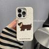 Three dimensional Dachshund Dog Suitable for IPhone16promax Apple 14 Mobile Phone Case 13 Women's Model 12 Soft 11 15plus
