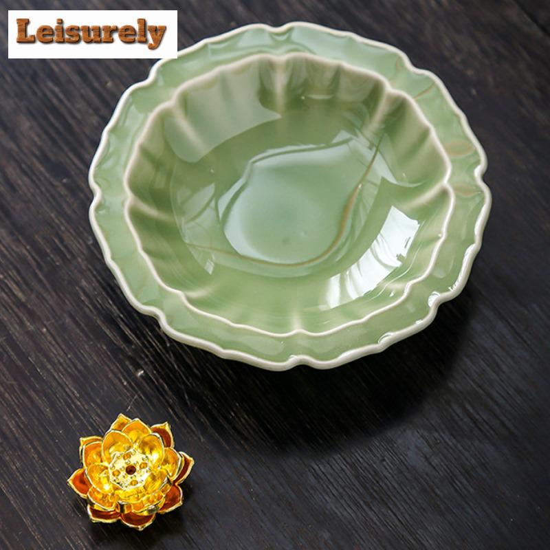 Four Seasons Flower Plate Incense Holder Handmade Mist Smoking Steamers Incense Burners Meditation Censer Buddhism Craft Gift
