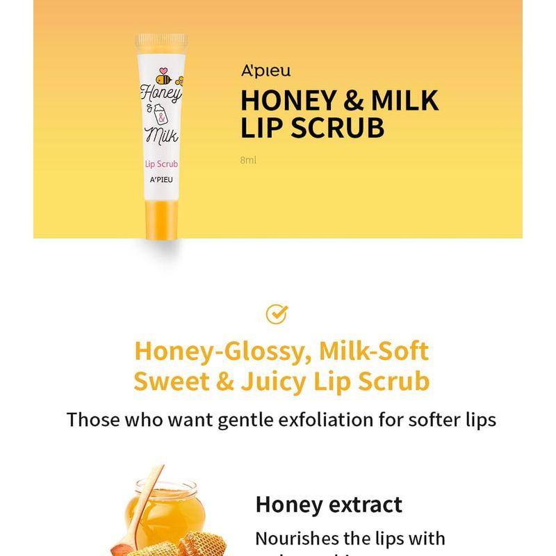 A'PIEU Honey & Milk Lip Scrub