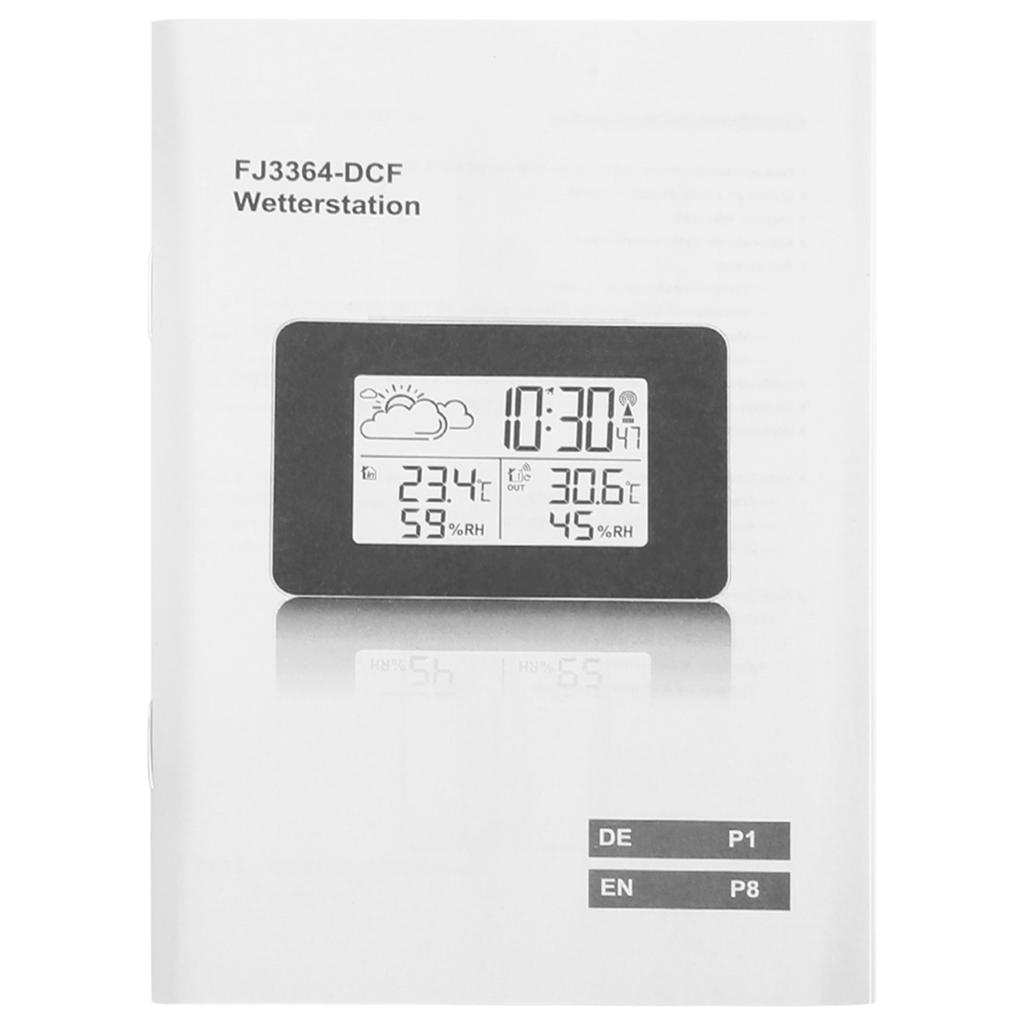 Draadloos LCD Voorspelling Weerstation Digitale Wekker Binnen Buiten Sensor