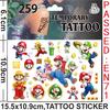 Brother Mario Party Favors Gifts Stamps Slap Bracelet Stickers Christmas Stocking Fillers Birthday Souvenirs Decoration Supplies