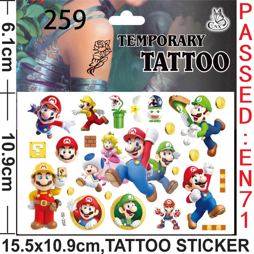 Brother Mario Party Favors Gifts Stamps Slap Bracelet Stickers Christmas Stocking Fillers Birthday Souvenirs Decoration Supplies