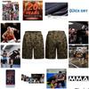 Camouflage MMA Muay Thai Kickboxing Boxing Shorts Sports Unisex Men Women Fitness Workout Quick Dry Print Elastic Waist Gym Fitness Training