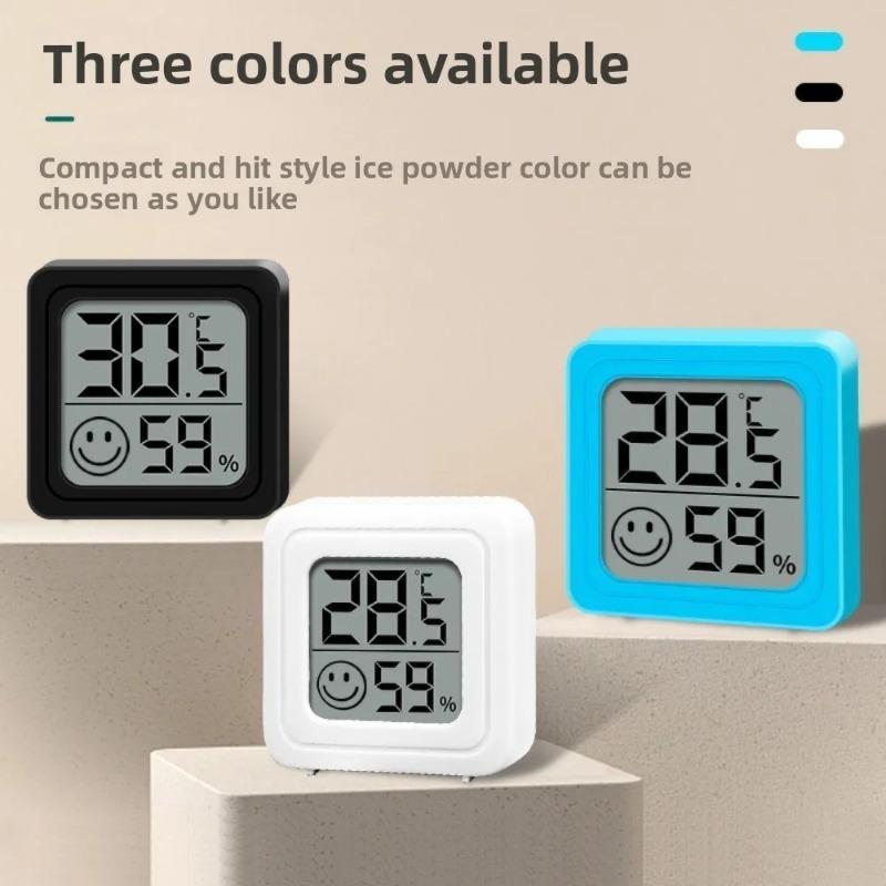 Mini Digital Temperature Humidity Meter Household Indoor Portable Thermometer Hygrometer for Bedroom Office Living Room Greenhouse Pet Box Daily Use