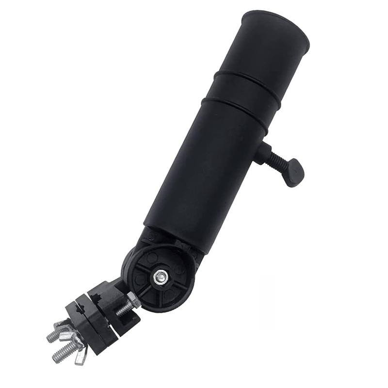 

Универсальный держатель для зонта на тележку для гольфа, регулируемая подставка для зонта на тележку для гольфа, зажим для детской коляски, кронштейн для зонта на инвалидную коляску чёрный