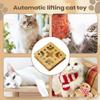 Cat Scratch Puzzle Box Wooden Board Toy With Bell Cat Scratch Puzzle Nail File For Indoor Kittens Pet Engages Instincts