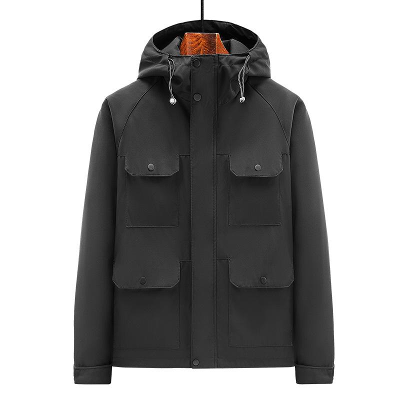 

Осень и Зима Уличный Досуг Спорт Мужская Американская Уличная Куртка Мужская Толстовка Свободная Рабочая Куртка 3XL