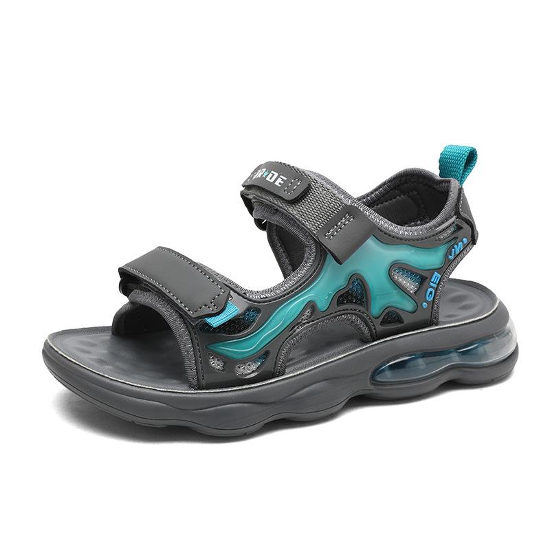 Primary School Students Air Cushion Soft-soled Sandals Open-toe 2025 New Summer Breathable and Lightweight Middle-aged and Older Children's Beach Sh