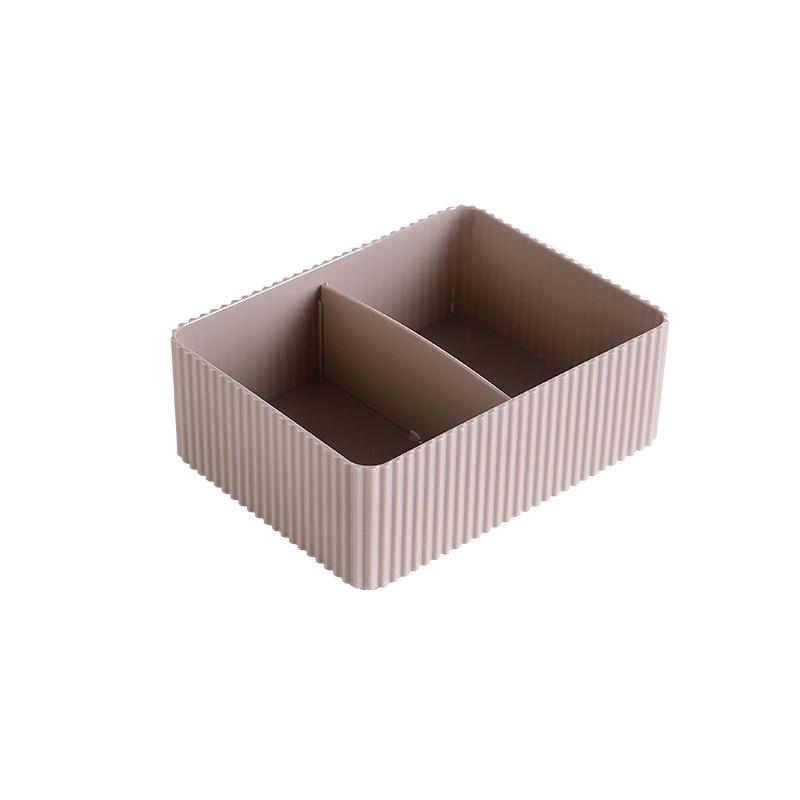 Plastic Makeup Organizer Grid Desktop Home Office Bathroom Storage Box Sundries Bin Case Cosmetic Closet Closet Organizer