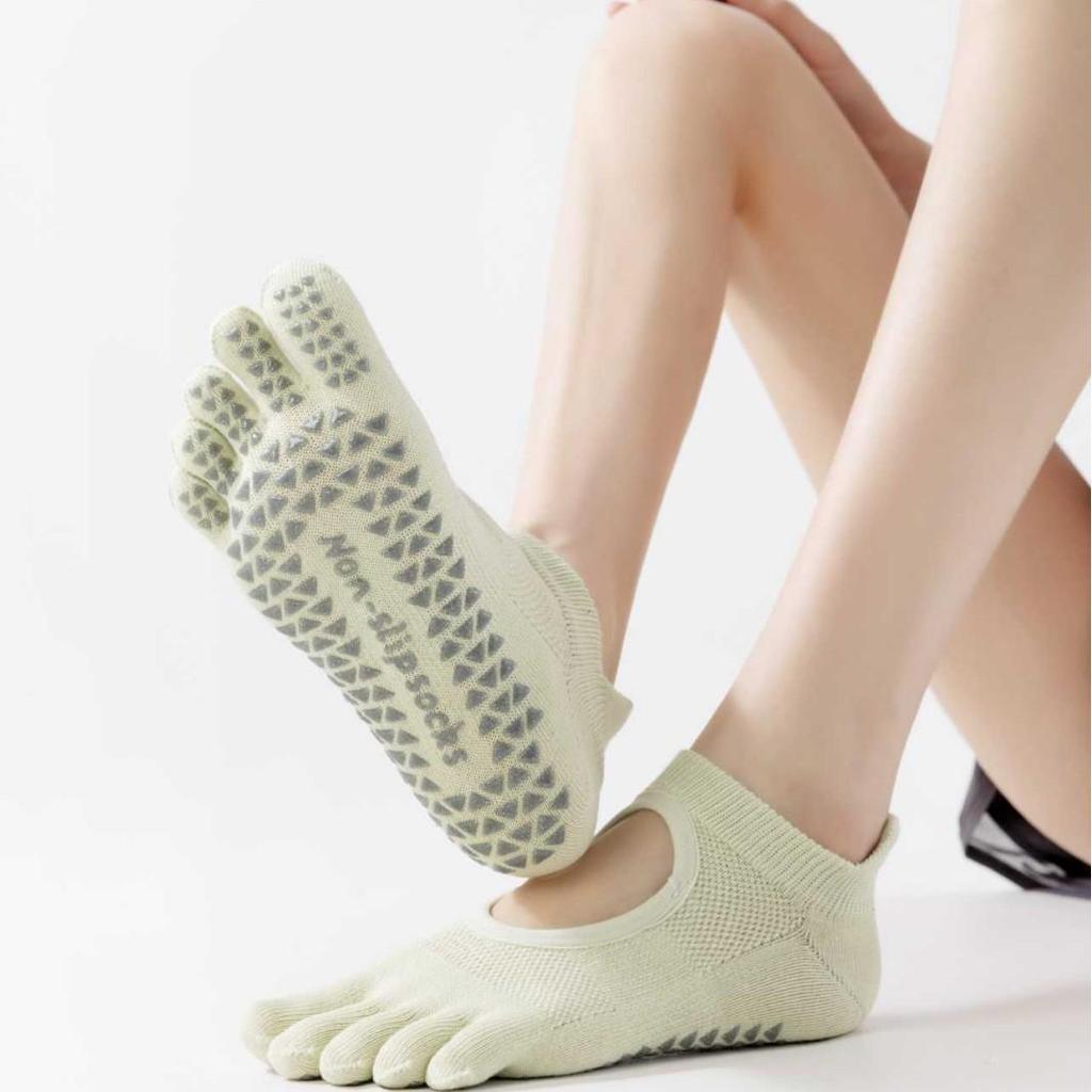 Hollow Mesh Non-Slip Women's Five-Finger Yoga & Pilates Socks