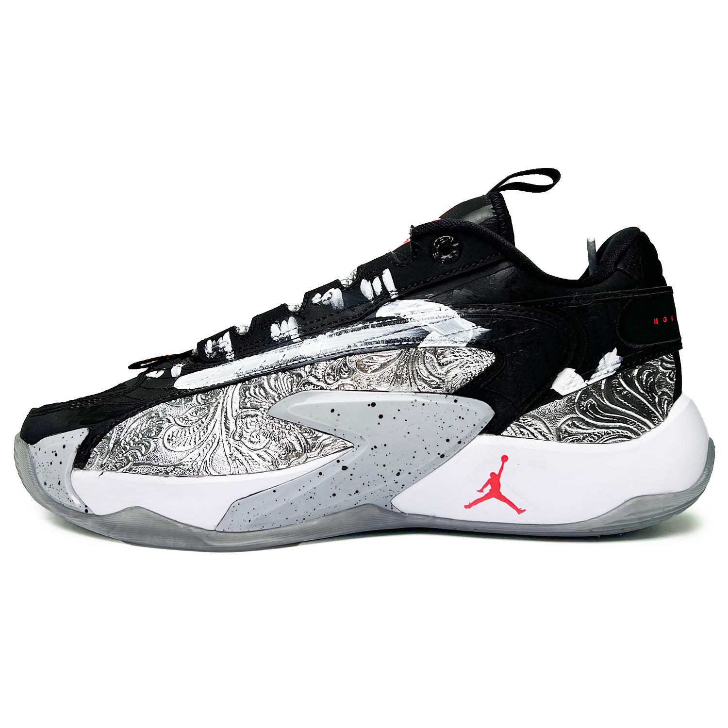 

Jordan Luka 2 The Rabble Low top Basketball Shoes Unisex Black Silver DX9012-006(Team285-) 40