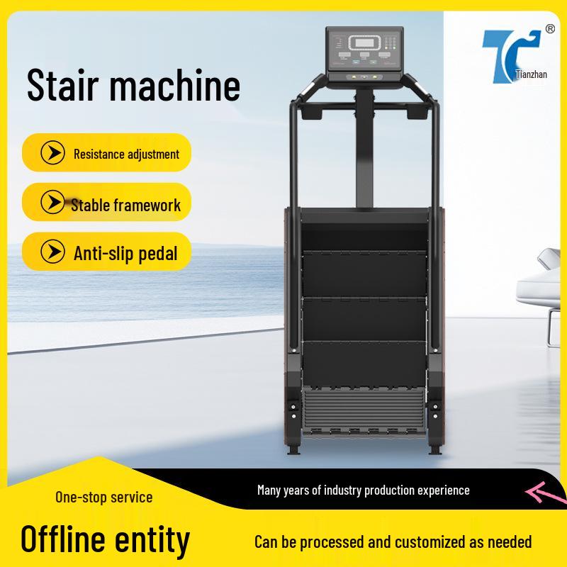 Commercial Stair Climber with LCD/LED Display – Gym Cardio Machine