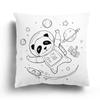 Fashion Black and White Star Astronaut Pillowcase Sofa Cushion Cover Home Living Room Decoration Cartoon Pattern