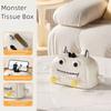Cute Desktop Tissue Case with Phone Holder Facial Tissue Holder Cartoon Tissue Box  Entrance Hall