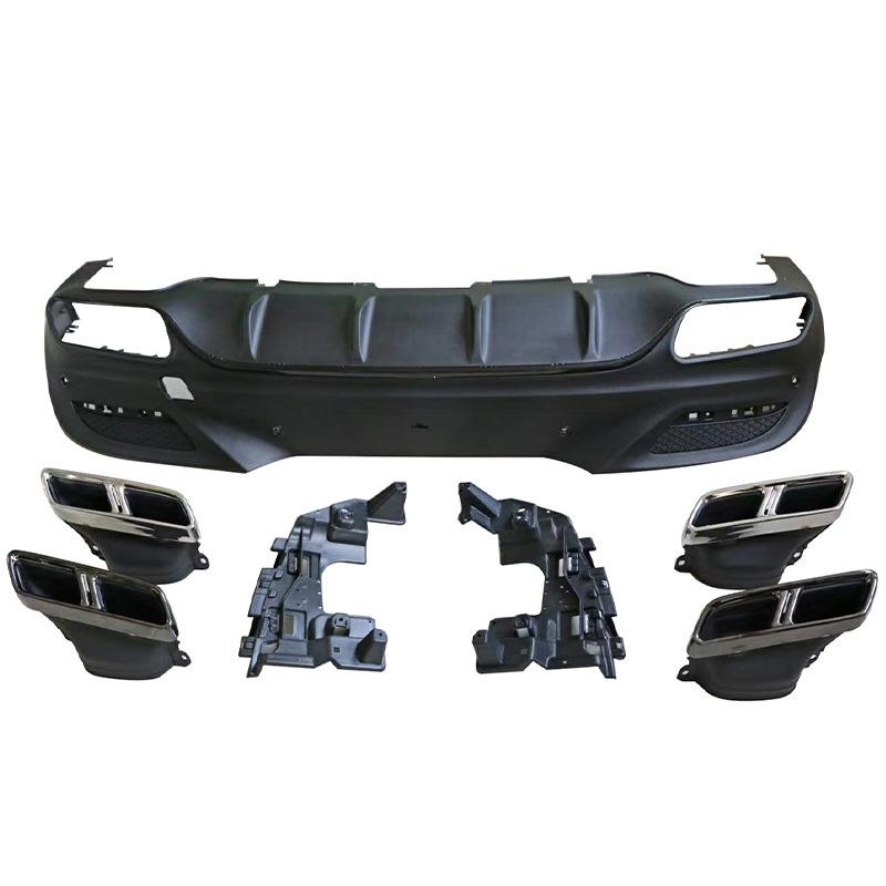 Gloss Black Rear Diffuser Tailpipe for Mercedes GLE Coupe W292 GLE63 AMG
