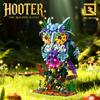 Non-Toxic Moc Mechanical Colorful Owl Model Building Block City Creative Desktop Ornaments Animal Bricks Educational Toys Kids Adults Gift