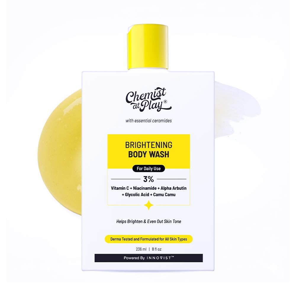 

Chemist At Play Brightening Body Wash | Glowing Skin Vitamin C Bodywash| Women & Men | 236ml