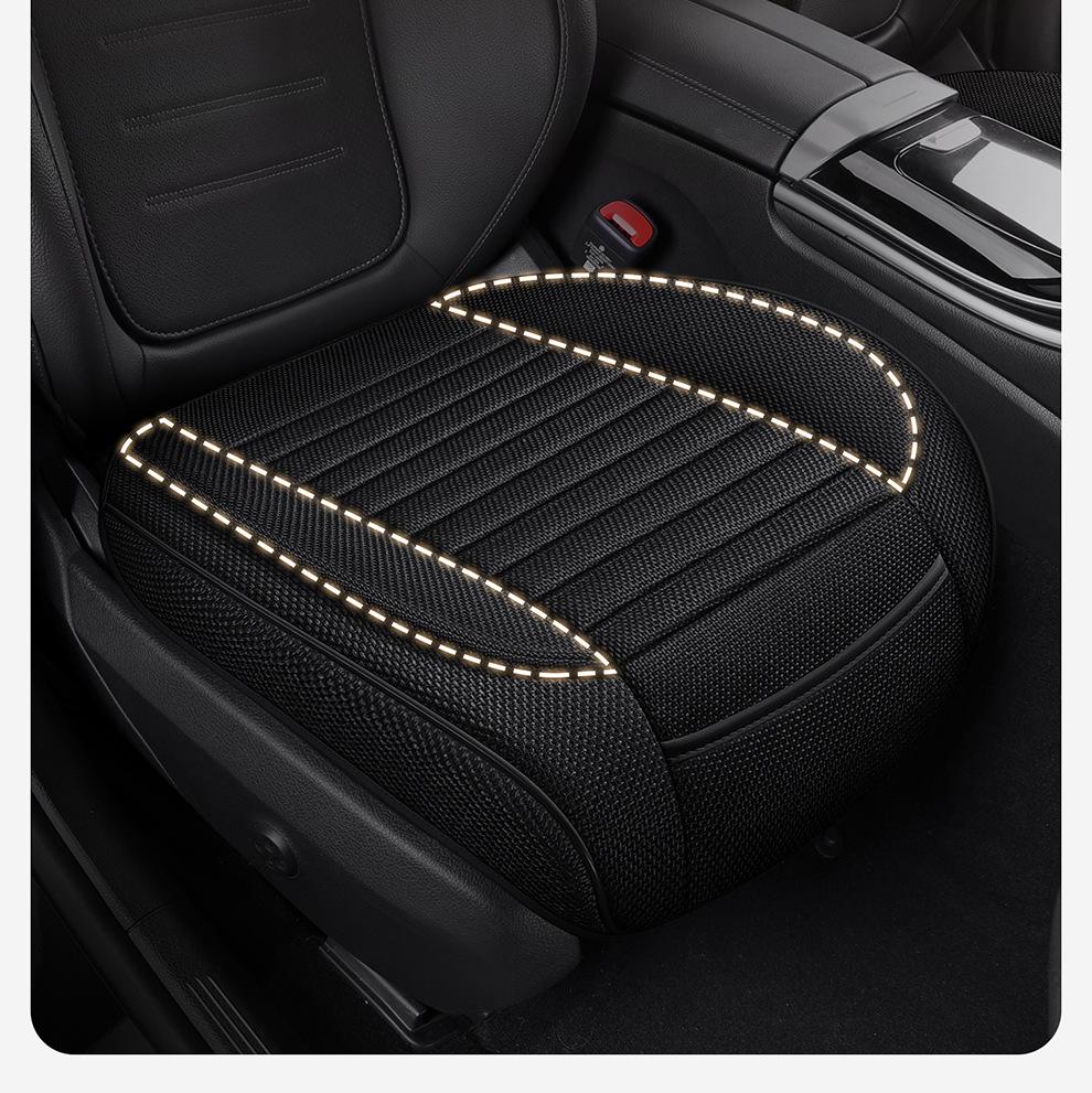 All-Season Cotton & Linen Car Seat Cushion for Sedans, SUVs, Off-Road Vehicles & Trucks - Model YM3