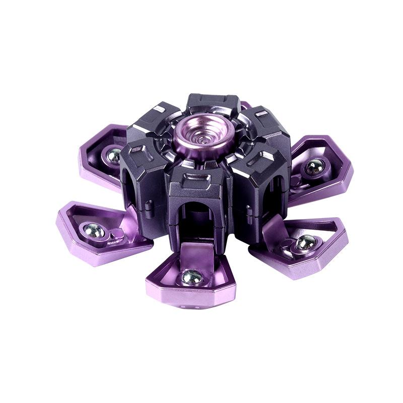 Spinner Explosive Mechanical Explosive Fingertip Gyro Toy Decompression Deformation Finger Gyro