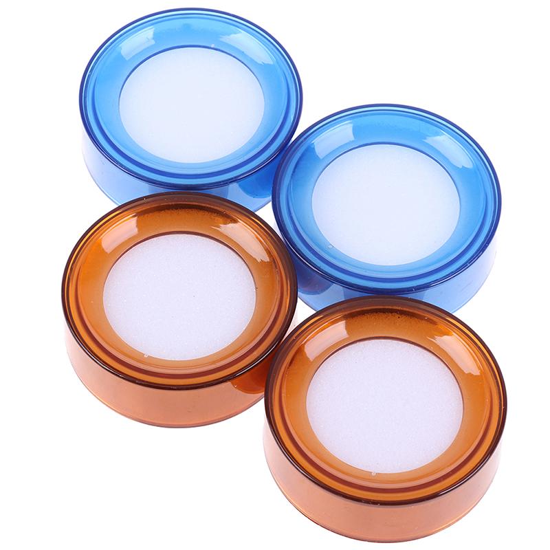 2Pcs/Lot Plastic Round Case Finger Wet Sponge Damper For Casher Count Money
