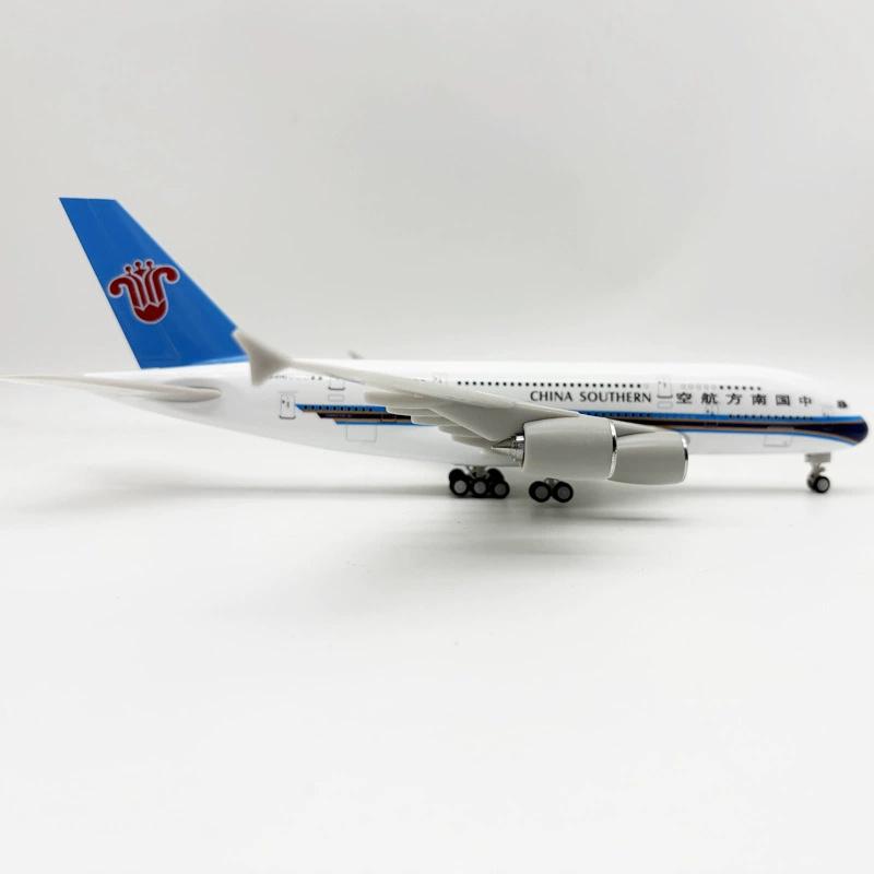 1/240 Scale Aircraft Model Kit 30cm China Southern Airways A380 Miniature Airplane Plane (With Stand) Aviation Toys for Boys