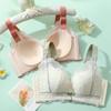 Full-cup Large-sized Bra for Women Anti-sagging Breast Retraction No Underbra Adjustable Thin Lingerie Push Up Bra