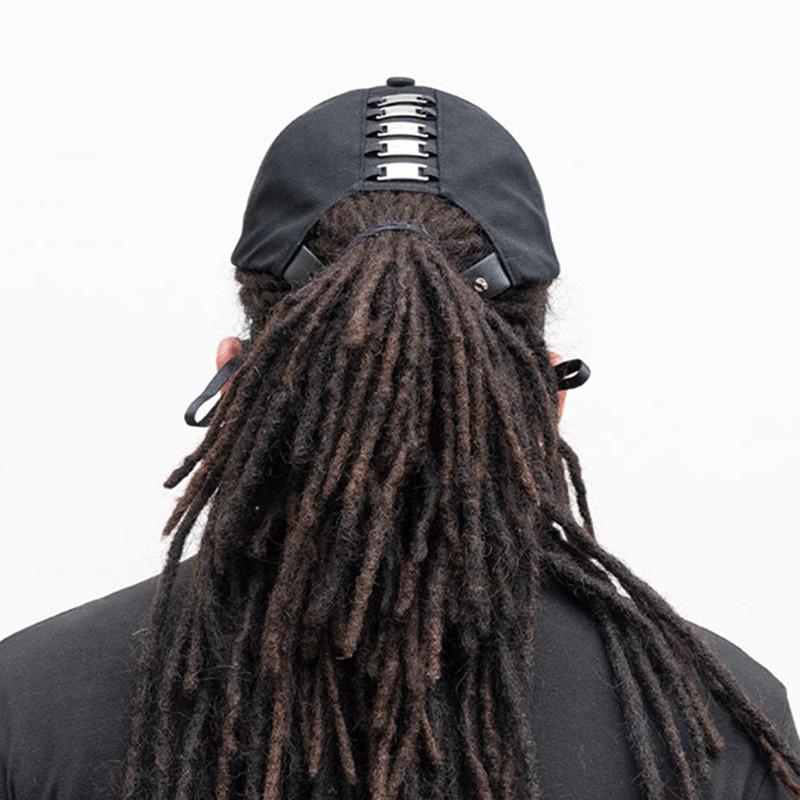 2026 Hip Hop Techwear Style Punk Rock Baseball Cap Men Street Casual Metal Decoration Functional Hat Niche Fashion Gorras