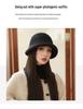 Women's Winter Wool Felt Elegant Bow Bucket Hat