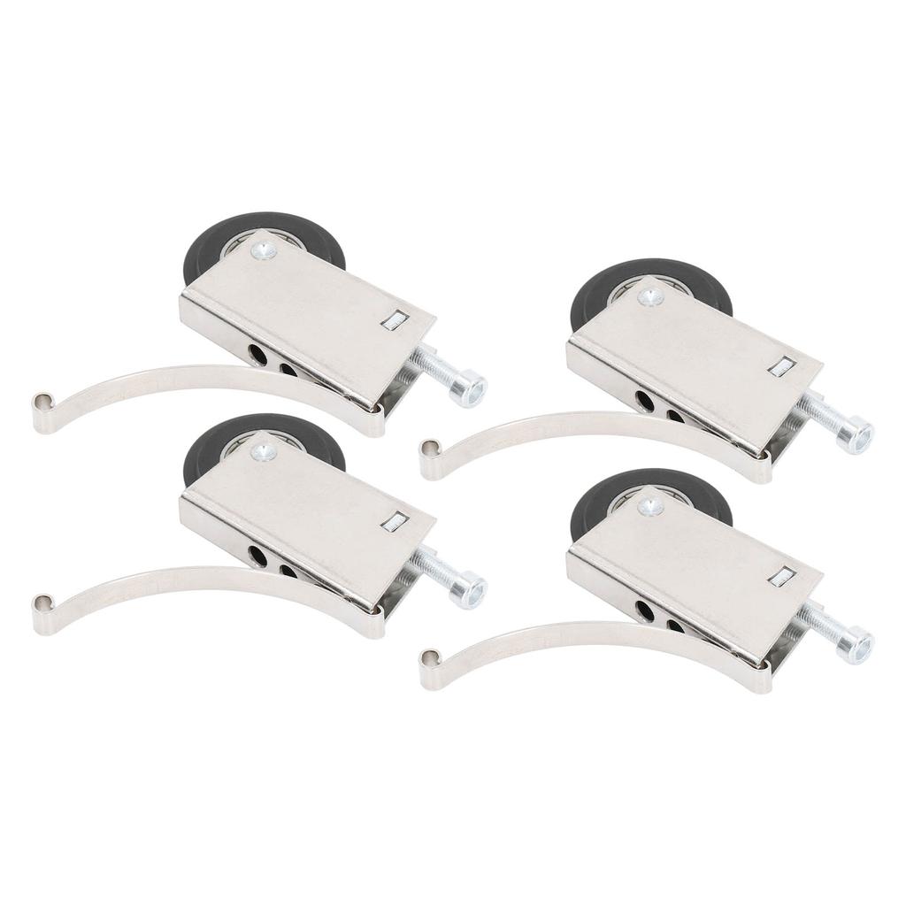 4Pcs Sliding Door Pulley Cam System Stainless Steel Mute Strong Bearing Hardware 40mm Diameter