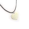 Les Trésors De Lily [J6966] - Black Silver 'Love' Designer Necklace