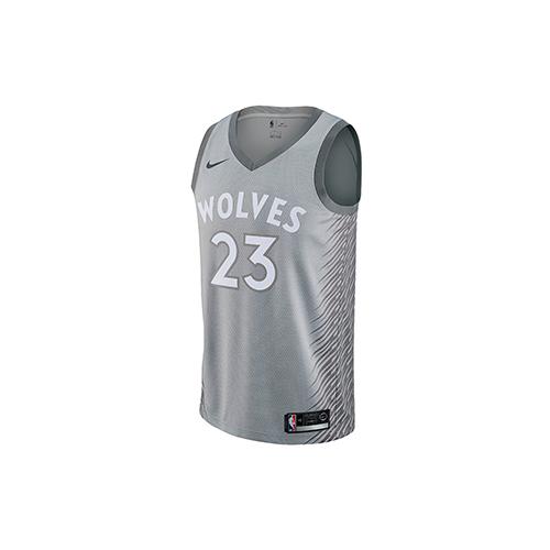 Nike X NBA Jimmy Butler City Edition Swingman Jersey SW Silver 912125-009