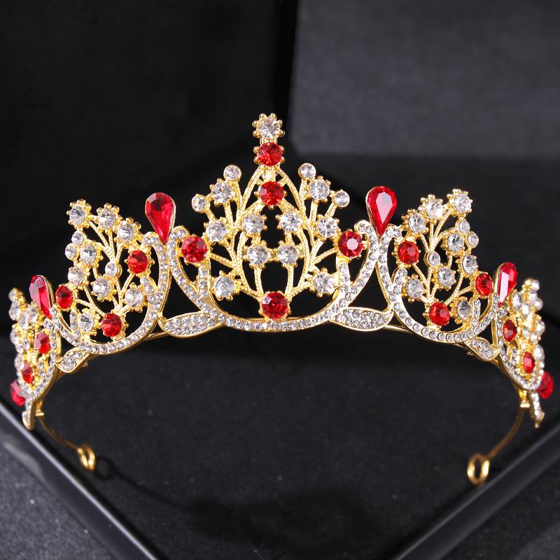 DIEZI Elegant Luxury Girls Crystal Bridal Tiara Crown Birthday Party New Fashion Bride Queen Headbands Hair Jewelry Accessories