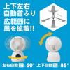 Doshisha FCA-154D WH Fully Disassembled Circulator, 15cm, DC Microcomputer Type, 60°, White