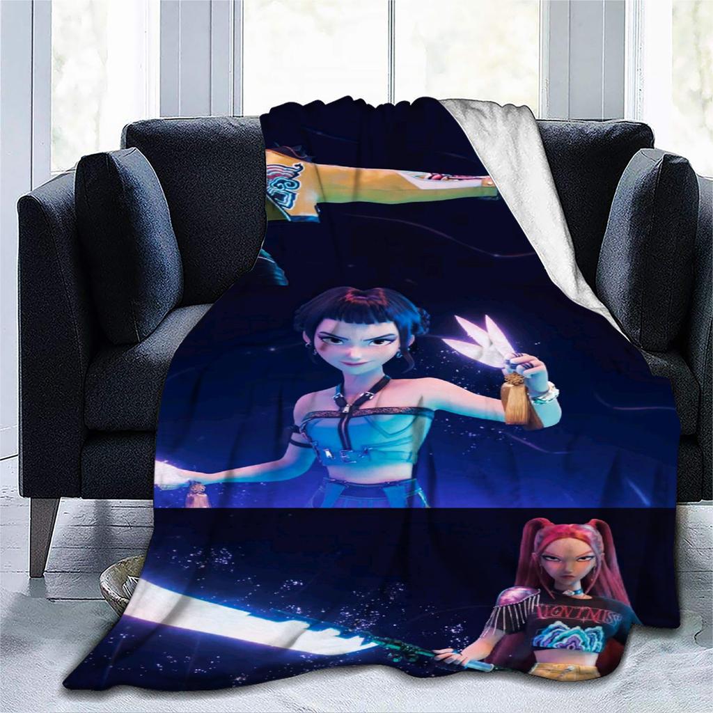 Flannel Digital Printed Blanket Conditioning Blanket Sofa Blanket Girl Gift