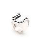 Royal Piece (Free Initial Engraving Event) Hand Made *Horse Hoof* Lucky Silver 925 Ring