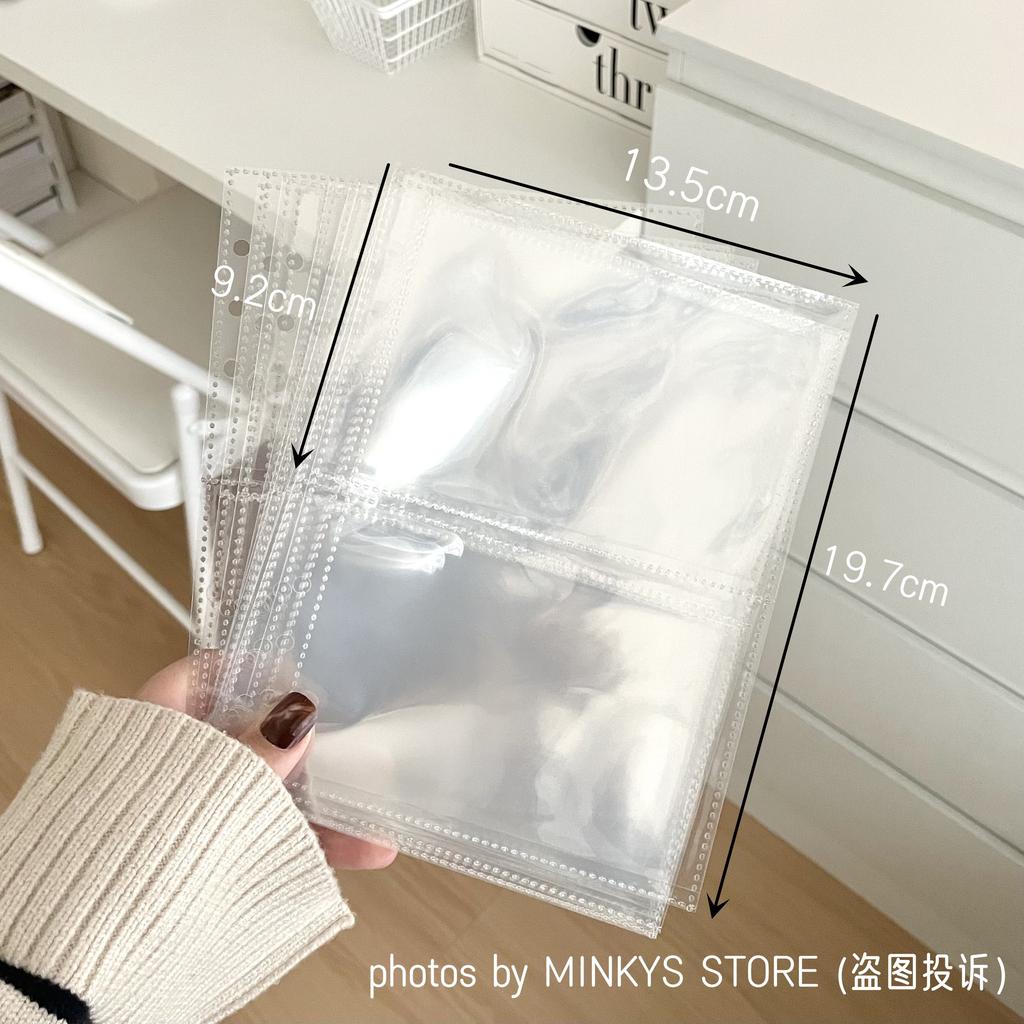 MINKYS Kawaii Fluffy Bear Puppy A5 Kpop Photocard Binder Collect Book Idol Plush Photo Card Holder Photocards Album