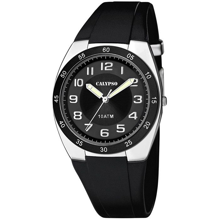 Montre - CALYPSO - Street Style K5753/6 - Cadran Noir - Bracelet Plastique - 10 ATM