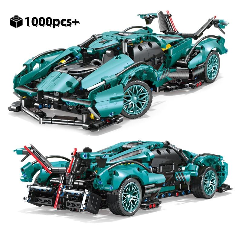 City Supercar Building Blocks Set V12 Racing Vehicle 1:14 Technical DIY Assembly Toy Desktop Model Birthday Gifts Toy 1000PCS