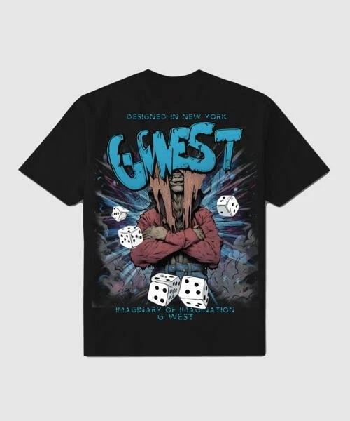G West Oversized Imagine Of Imagination T Shirt : Gwppt9028 - 1 Colors L