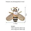 2PCS Gold-color and Silver-plated Brooches Anti-glare Bees Imitation-pearl Pins Hundreds of Clothing Cartoon Corsages