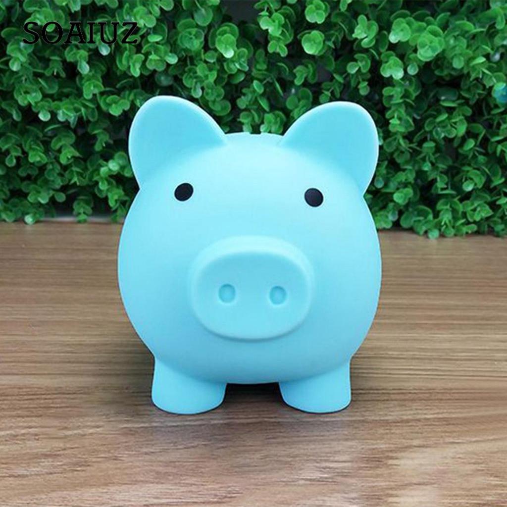 Ramidos Cute Pig Bank Plastic Pig Money Bank Multiple Color For Boys Girls Kids Adults