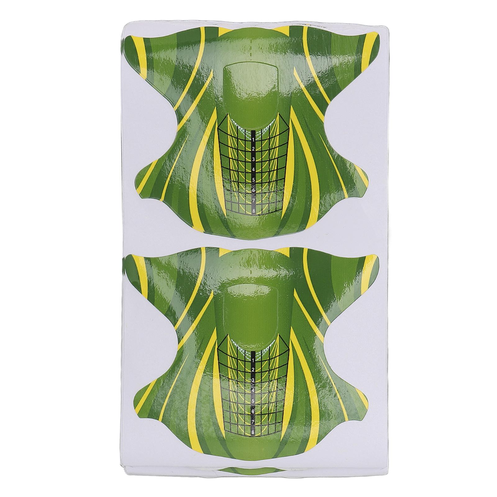 100pcs Nail Form Professional Home Nail Salon Portable Nail Extension Form Sticker Accessory