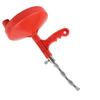 Plumbing Snake Flexible Labor Saving Anti Slip Handle Carbon Steel Drain Clog Remover for Kitchen Sink Red