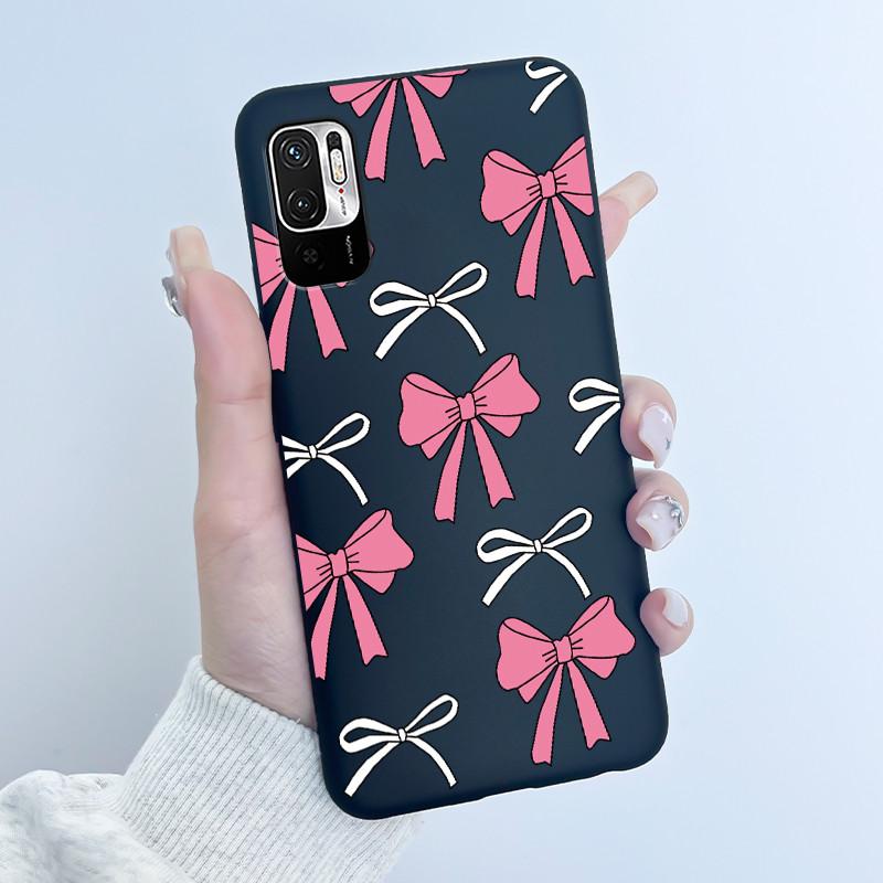 For Xiaomi Redmi Note 10 JE 10T JE Casing Cute Love Rabbit Funny Black Soft Silicone Phone Case For Redmi Note10 JE Bumper Cover