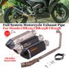 Slip On For Honda CBR125 CBR125R CB125R CBR 125 Motorcycle Exhaust System Front Link Pipe Muffler Escape Removable DB Killer